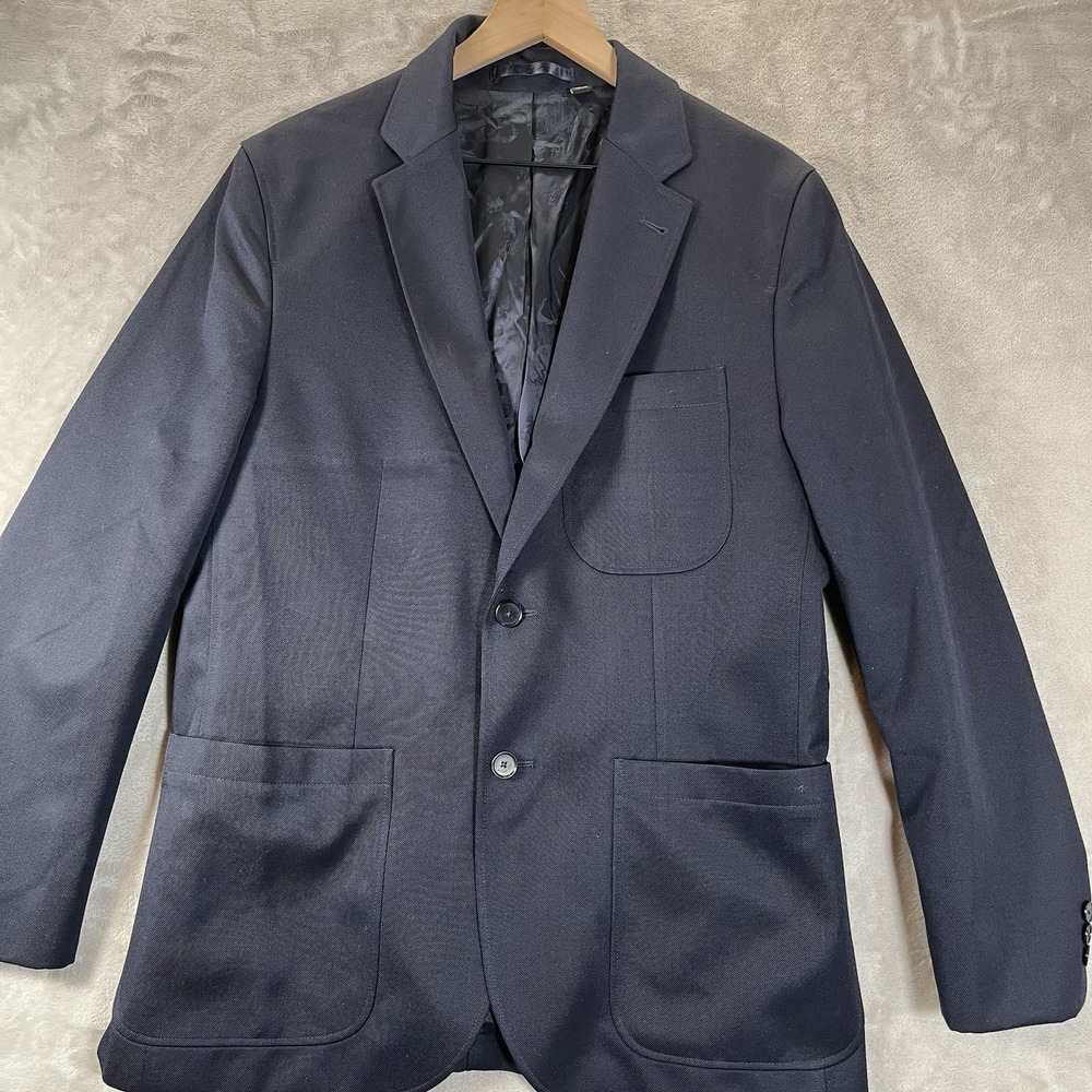 Ted Baker Casual Single Breasted Jacket‎ Mens Size 4 Navy Wool Blazer